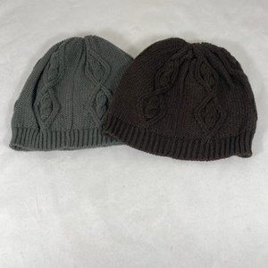 Knitted Chunky Beanie Hat (Pack of 2)